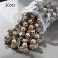 Gothic Totenkopf-Enten 20er-Set – Harzfiguren, Schreibtischdeko Halloween & Party