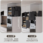 Hängeschrank, Hebekorb, Küchenschrank, Hochschrank, Kühlschrank, Ofen, Snacks Gewürzkorb, Vertiefung Lagerregal