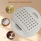 Fußblasenbad mit Massage-Heizfunktion, faltbares Fußmassagegerät, Fußreflexzonenmassage, Timer, mit 16 Shiatsu-Rollen