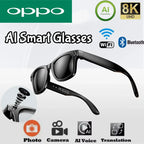 OPPO 2025 100 MP Kamera, intelligente KI-Brille, wasserdicht, Bluetooth, Anruf, Musik spielen, intelligente Brille, Bilder identifizieren, verwenden Sie ChatGPT