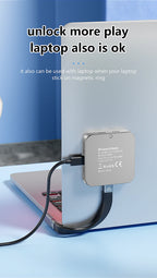 Blueendless Magnetisches M2 2230 2242 NVMe SSD-Gehäuse mit Lüfter 100 W PD-Aufladung Typ C NVMe PCIE SSD-Gehäuse für iPhone Mac