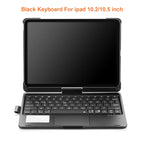 360 Grad drehbare BT-Tastatur für wiederaufladbare kabellose Tastatur und Maus mit 7-Farben-Hintergrundbeleuchtung für iPad 10,2/10,5 Zoll