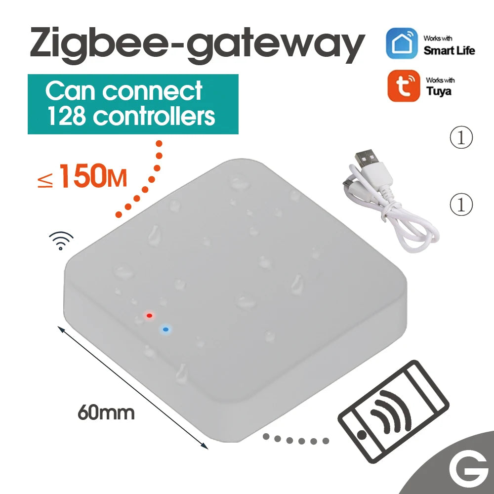 Messing-Anschlüsse Zigbee Smart Valve Intelligenter automatischer Wifi-Garten-Wasser-Timer für Sprinkler-Schlauch-Hahn-Tropfbewässerungssystem-Controller-Telefon-Fernbedienung