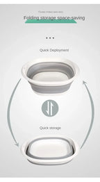 Klappwaschbecken aus Kunststoff, tragbare Waschbecken, zusammenklappbare Wäschewanne für Erwachsene, Baby-Badewanne, Badezimmer, Küchenzubehör, Waschbecken