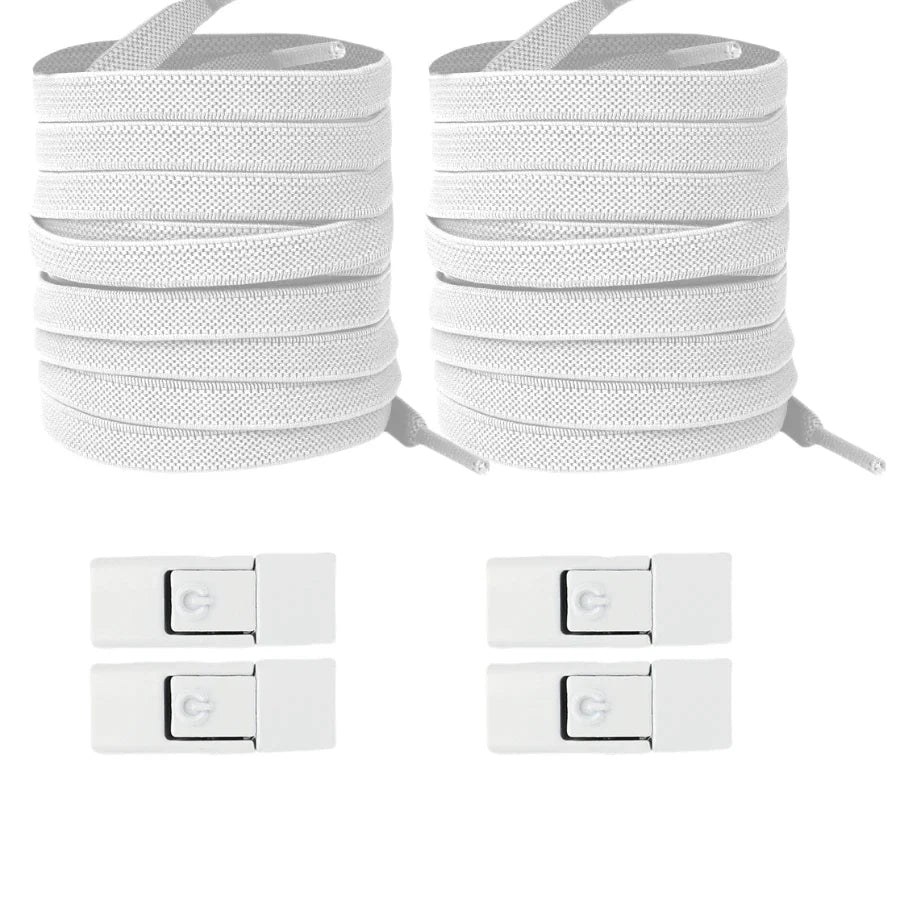 Neu ohne Krawatten, elastische Schnürsenkel, keine Krawatte, Schnürsenkel, Press-Lock-Schnürsenkel, Sneaker, Kinder und Erwachsene, 8 mm, verbreiterte flache Schnürsenkel für Schuhe