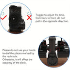Batteriebetriebene mechanische Schmelzuhr, klappbare Schreibtischuhr, digitale Retro-Uhr mit automatischem rotierendem Rohr, zur Dekoration
