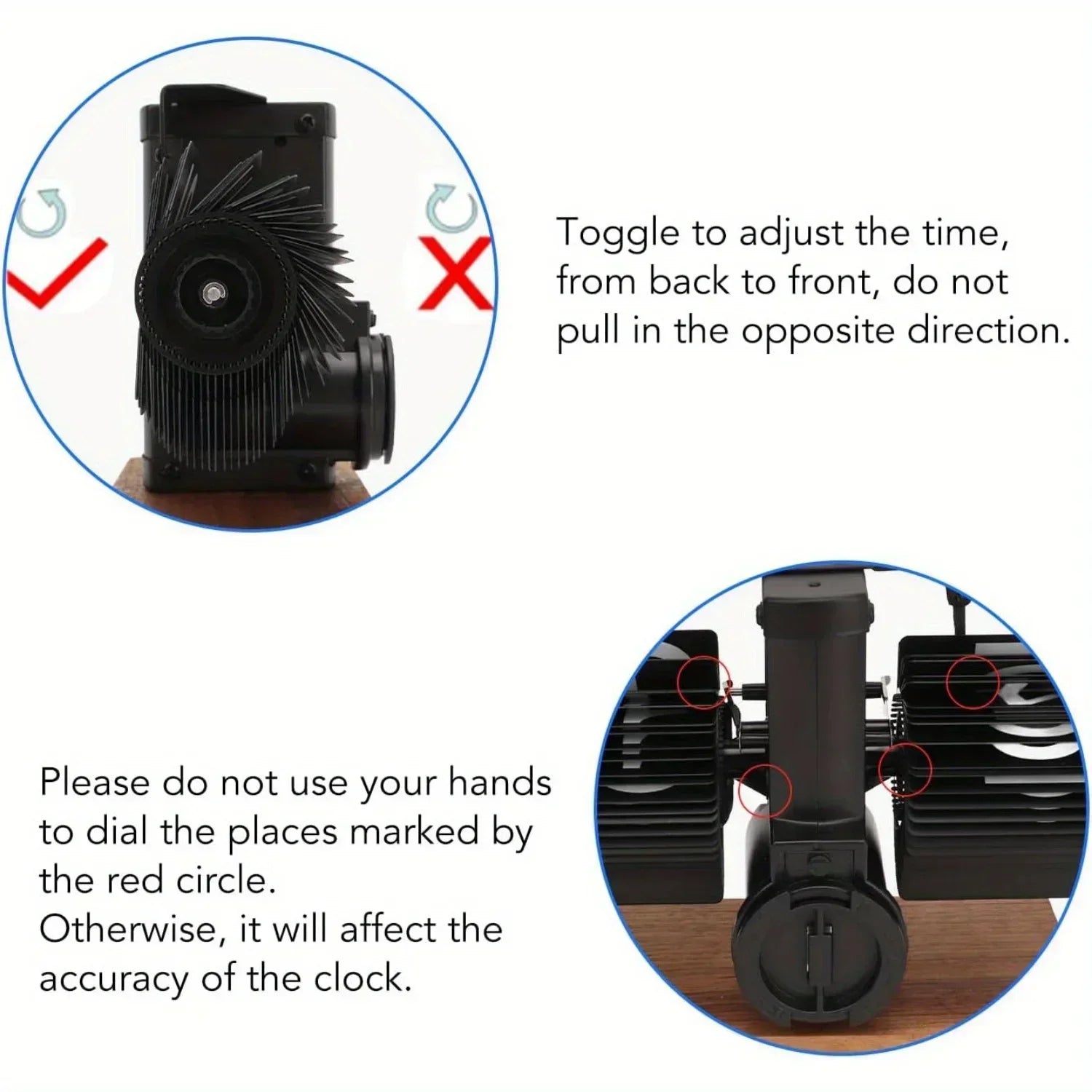 Batteriebetriebene mechanische Schmelzuhr, klappbare Schreibtischuhr, digitale Retro-Uhr mit automatischem rotierendem Rohr, zur Dekoration