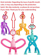 Kinder Saugnapf Spielzeug Pop Tubes Stress Relief Teleskop Giraffe Hand Spielzeug Sensorischen Faltenbalg Spielzeug Anti-stress Squeeze Spielzeug geschenk