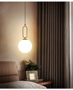Nordische Glaskugel Pendel leuchten Messing schwarz Hängelampe modernes Wohnzimmer Esszimmer Schlafzimmer Dekor Decken leuchte Haus Lampen für Schlafzimmer Wohnzimmer Korridor Licht Balkon Lichter Decken leuchten