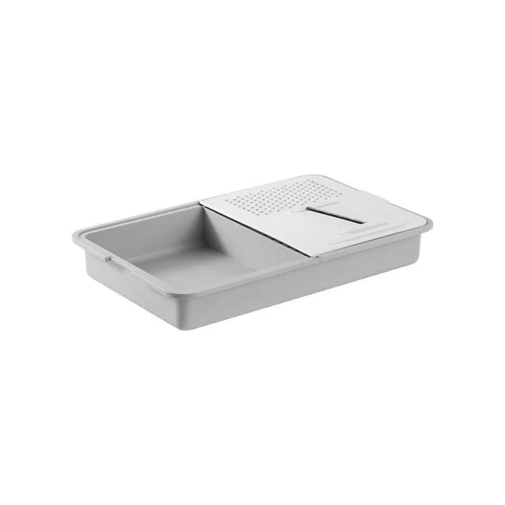 Vielseitiger manueller Gemüseschneider, Schäler, Werkzeug mit Ablagefach, Küchenhelfer, effizienter tragbarer Karottenzerkleinerer