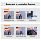 Worx WX242 Elektroschrauber-Set, intelligenter Akku-Bohrschrauber, Schraubendreher, USB-Ladegriff, 30-teiliges Set, Elektroschrauber