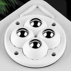 4 Stück klebrige drehbare Riemenscheibe, 360 Grad freie Drehung, selbstklebende Lenkrollen, Zubehör für Behälter, Aufbewahrungsbox, Möbel