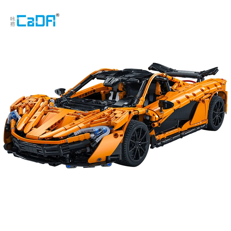 Cada 1:10 Moc Designer pvd lächelnder assassin super Rennwagen, Modellbausteine, v8 Zylinder, auto, Geschwindigkeit, Fahrzeugspielzeug für kinder