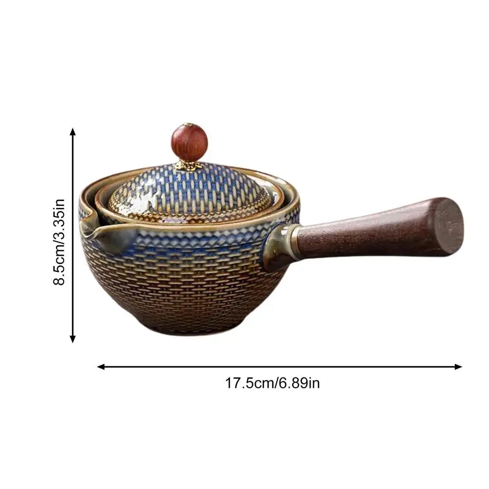 Keramik Teekanne Chinesische Gongfu Teekanne 160 ml Tee Maker Infuser 360 Rotation Einzigen Topf Tragbare Chinesische Gongfu Tee Liefert