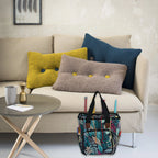 KOKNIT Strick-Tragetasche, Garn-Aufbewahrungstasche für Stricknadeln, Häkelnadeln und Nähzubehör, DIY-Nähset-Tasche für Mamas