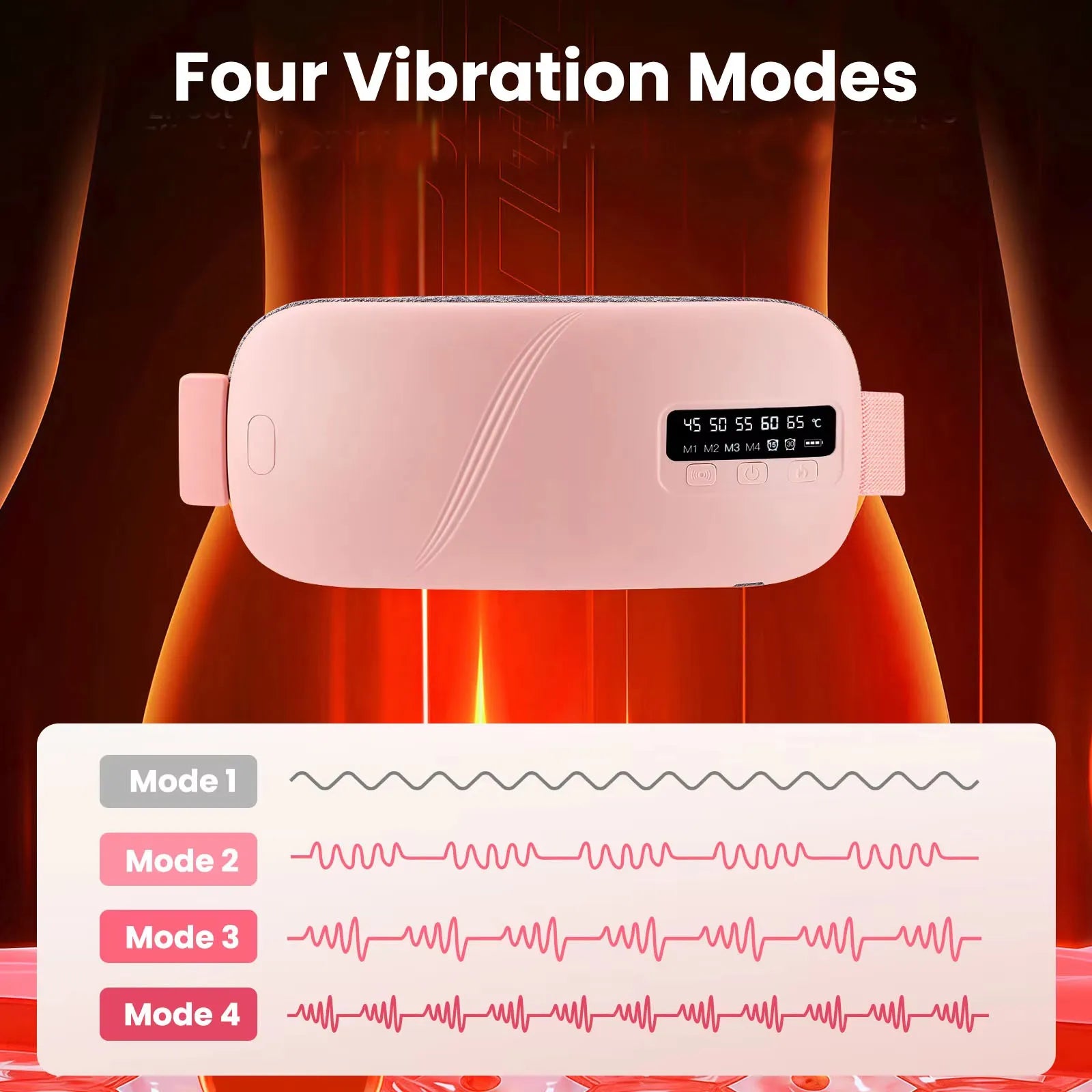 Elektrischer Massagegürtel gegen Periodenkrämpfe – Wärme & Vibration