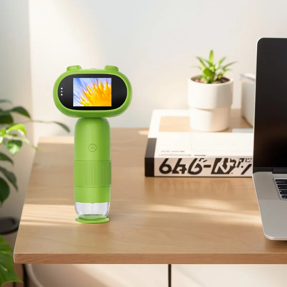 1000x Kinder mikroskop elektronische Lupe Kamera 200 Megapixel pädagogische Wissenschaft Spielzeug mit 8 LED-Licht Foto Video-Funktion