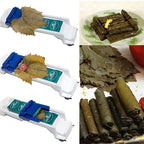 Gemüse-Fleisch-Rollmaschine – Für Weinblätter, Kohl, Sushi & Dolma | Kunststoff | Weiß/Blau