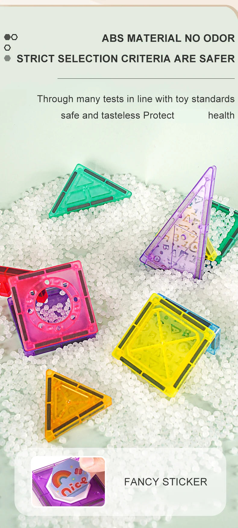 Magnetische Fliesen für Kinder im Alter von 3–5 Jahren, 4–8 Magnetspielzeug für 3 4 5 6 7 8+ Jahre alte Jungen, Mädchen, Kleinkinder, magnetische Bausteine, Vorschule