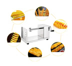 Kartoffelschneider Tornado, halbautomatische Dehnspirale aus dickem Edelstahl, manuelle Schneidemaschine, französische Frittiermaschine, Gemüseschneider