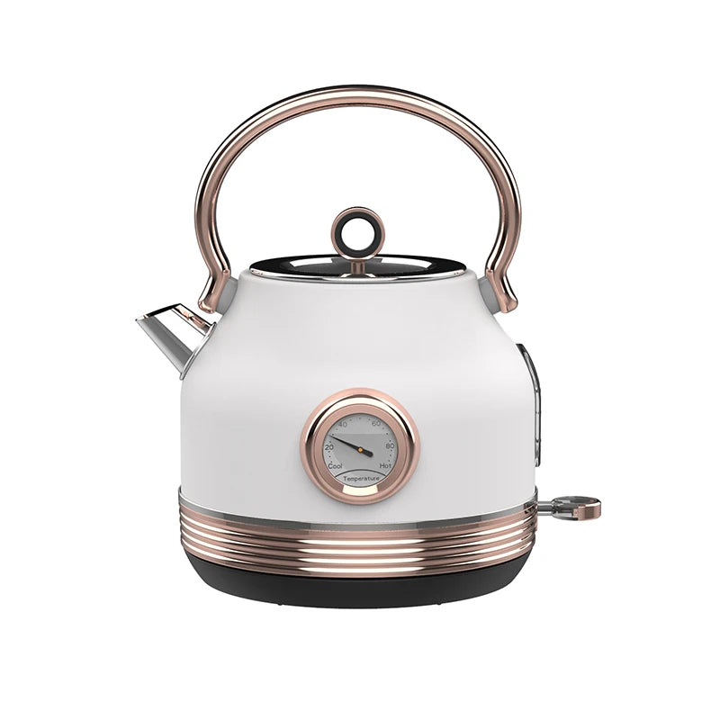 Retro-Frühstücksset, Geräte, 4-Scheiben-Toaster, elektrischer Wasserkocher und Toaster-Set, Saftmixer