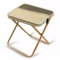 Outdoor-Klappstuhl mit Reißverschlusstasche und Netztasche, integrierter Aufbewahrungsstuhl, verschleißfest, für Picknick, Gartenarbeit, Grillen, Wandern