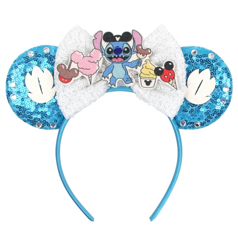 Prinzessin Haarreif mit Pailletten-Bogen – Disney-Motive, Halloween & Party | Damen & Kinder