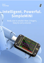 FNB58 USB-Tester, Voltmeter, Amperemeter, Typ C, Schnellladungserkennung, Auslöser, Kapazitätsmessung, Welligkeitsmessung