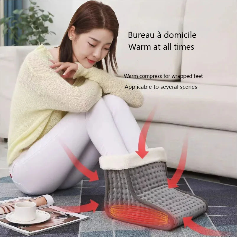 1.RUIANBAO 100 W elektrischer Fußwärmer – 5 einstellbare Temperaturen, 90-Minuten-Timer und Fernbedienung – wärmend, mit waschbarem Futter