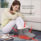 1.RUIANBAO 100 W elektrischer Fußwärmer – 5 einstellbare Temperaturen, 90-Minuten-Timer und Fernbedienung – wärmend, mit waschbarem Futter