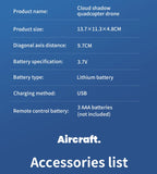 Neue H135 Mini Drohne WIFI FPV Hover Professionelle 4K Kamera Tasche Bunte Lichter Eders Rc Flugzeug Faltbare Quadcopter RC spielzeug Geschenke