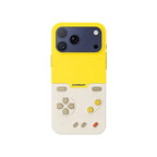 Bitmolab GAMEBABY iPhone Hülle mit Gamepad – GB/GBC/NES-Layout, Carbon Fiber, iPhone 15–17