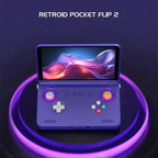Retroid Pocket Flip2 Retro Handheld-Spielekonsole 5,5 Zoll Touch AMOLED-Bildschirm 1080P SD865 Android 13 Wifi6 Tragbarer Videoplayer