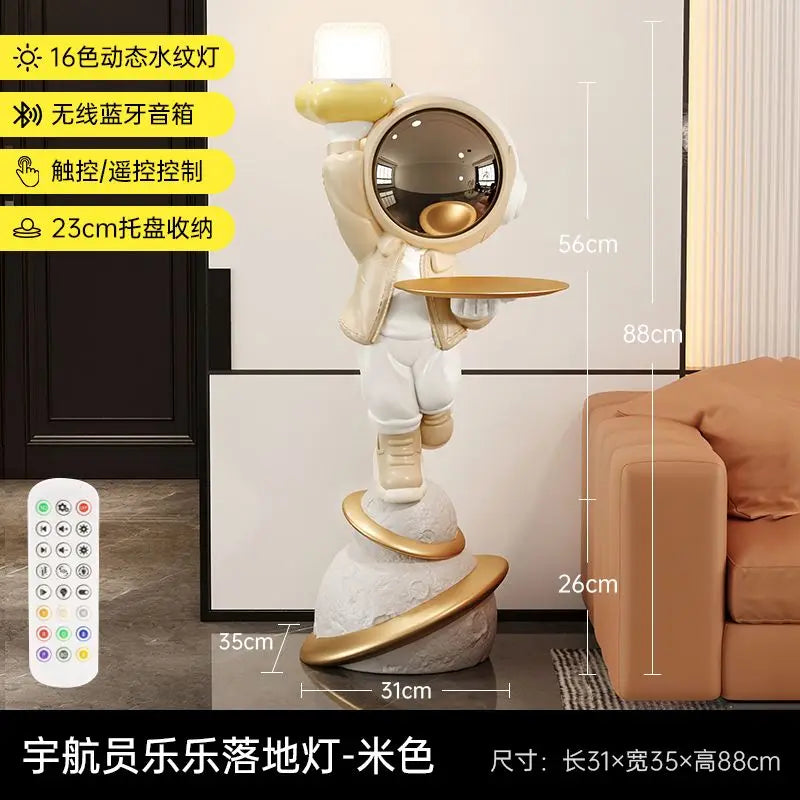 Moderne nordische Stil Wohnkultur Astronaut stand große Ornamente Skulptur Harz Handwerk Statue Schlafzimmer Einweihungsgeschenk