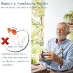 Magnetischer Brillenhalter – Silikon-Clip für Kleidung, Unisex
