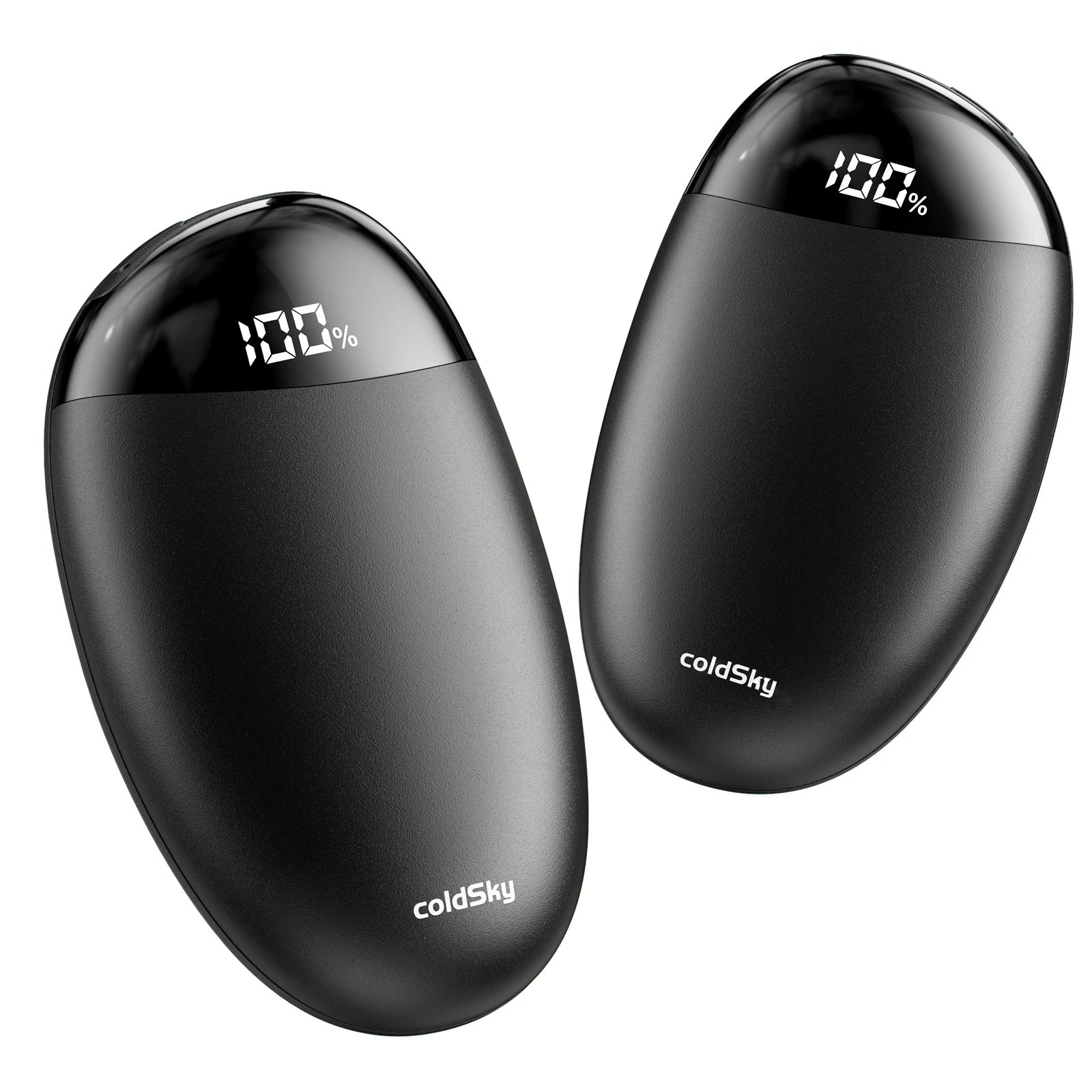 Tragbare Handwärmer, wiederaufladbar, 2 Stück, mit Display, 2-in-1 magnetische elektrische Handwärmer für Camping, Weihnachtsgeschenk