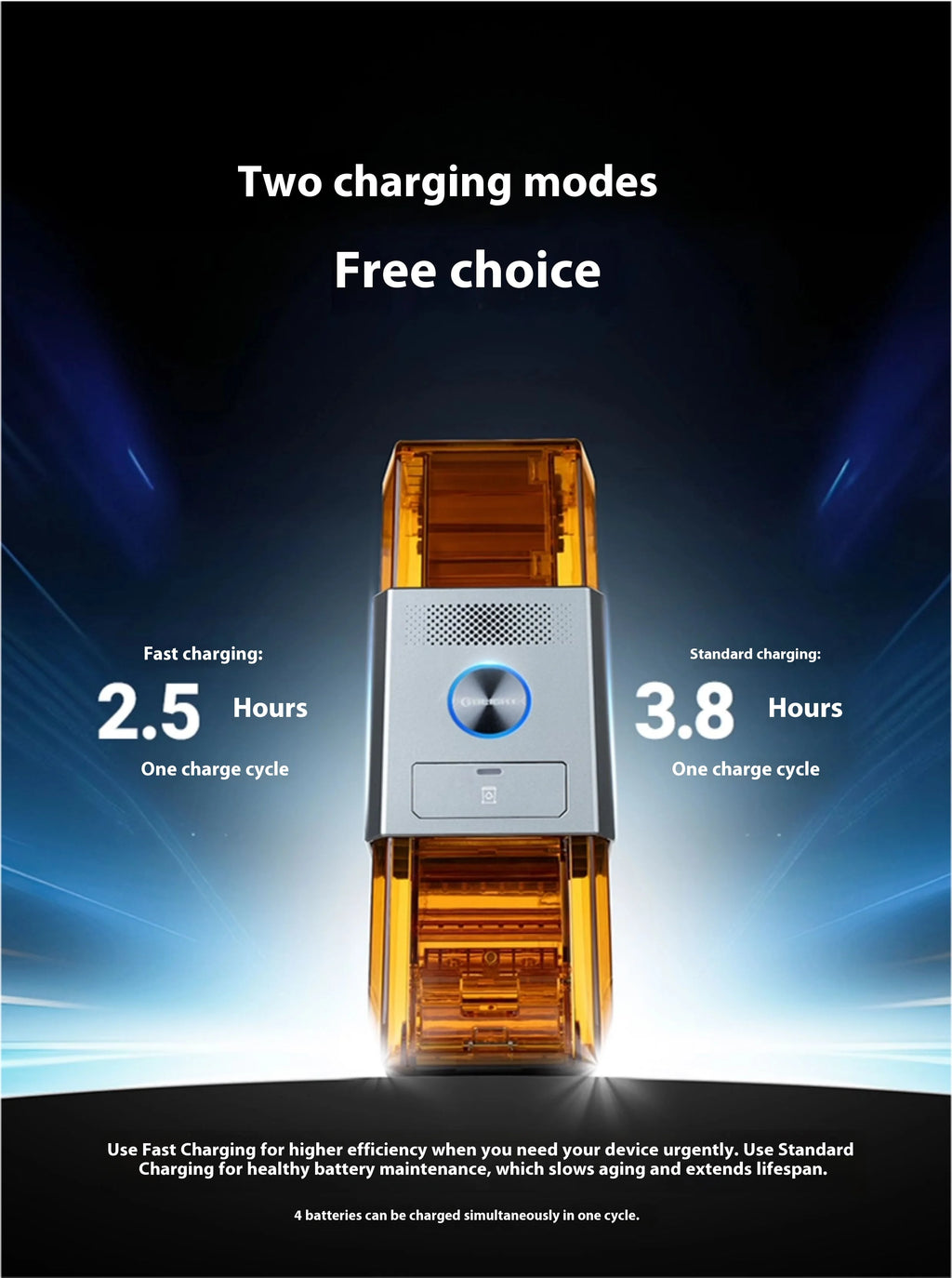 OLIGHT OstationX 3-in-1 Smart-Akkuladegerät AA/AAA Ni-MH wiederaufladbares Batterieladegerät Ladebox Nickel-Metallhydrid-Batterien Gehäuse