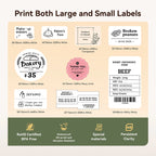 Niimbot B21- Kabelloser tintenloser Etikettendrucker, Barcode-Etikettendrucker, Druckpapier, Aufkleber Maschine 20 mm - 50 mm