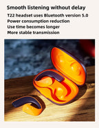 2024 neue T22 Knochen Leitung Bluetooth Kopfhörer Headset Mini Schlafen Drahtlose Kopfhörer Sport Spiel Musik Mit Mic Mädchen Geschenk