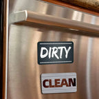 Geschirrs püler Magnet sauber schmutzig Zeichen Anzeige in voller Größe starke Magnet Harz Aufkleber Küche Kühlschrank Geschirrs püler schmutzig Tag
