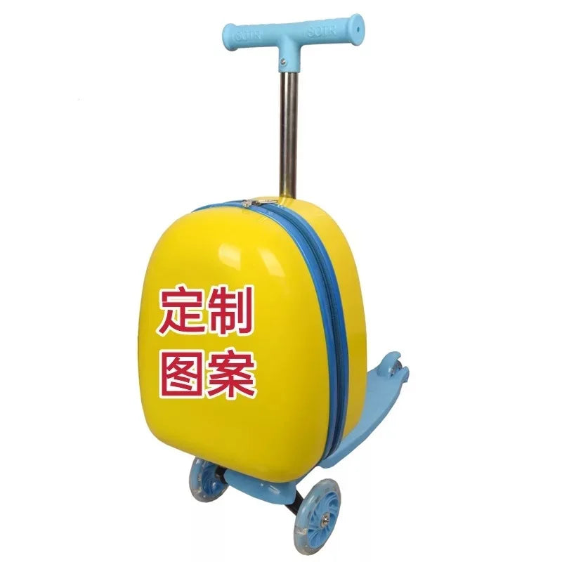 Niedlicher Cartoon-Kinderroller-Koffer auf Rädern