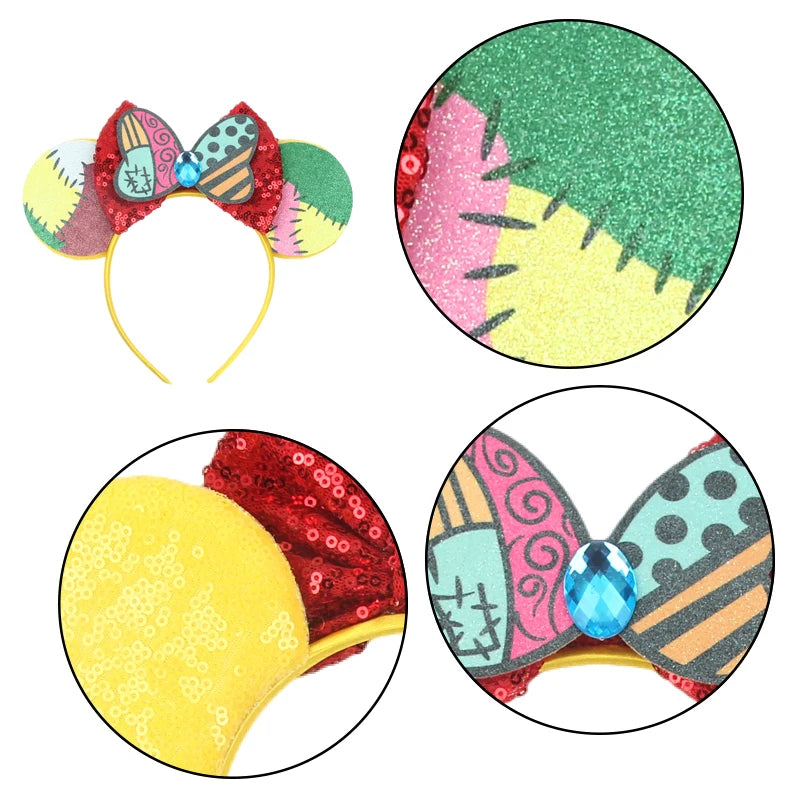 Prinzessin Haarreif mit Pailletten-Bogen – Disney-Motive, Halloween & Party | Damen & Kinder