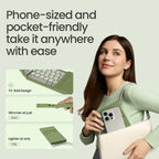 NILLKIN Klappbare Bluetooth-Spieltastatur, kabellos, iPad, Handy, Tablet, universelles Notebook, kompakt, tragbar, Gaming-Tastatur