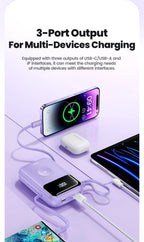 Toocki PowerBank 10000 mAh Tragbare PD 22,5 W Schnelllade-Powerbank für iPhone 16 15 14 13 12 Apple Watch Mobile Externer Akku