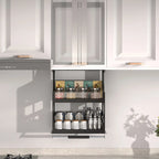 Hebekorb, Küchenschrank, vertikaler Pull-Down-Typ, auf und ab Puffer, Gewürzkorb, Gestell