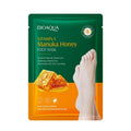 Manuka-Honig & Vitamin E Fußmaske – Tiefenpflege, Peeling & Reparatur für trockene, rissige Fersen, 1–10 Paar