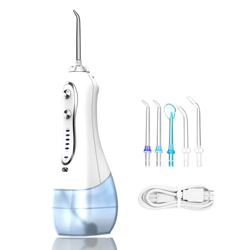H2ofloss Wasser flosser Mundspülung, HF-6 tragbare elektrische zahn ärztliche schnur lose orale 5 Düsens pitzen für die Zahn reinigung Gesundheits versorgung