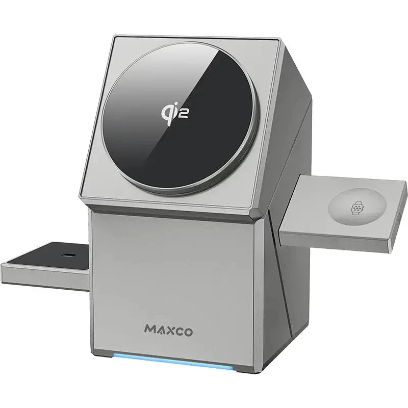 Qi2 3-in-1 Wireless Ladestation 15W – Magnetisch, für iPhone, Apple Watch & AirPods, CE