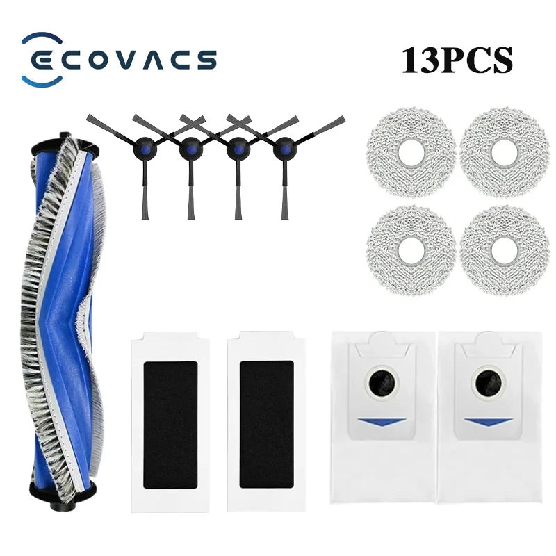 ECOVACS T30 PRO OMNI / T30S PRO / YEEDI M12 Pro+ Roboter-Staubsauger Ersatzteile Staubbeutel Hauptseitenbürste Filter Mopp-Zubehör