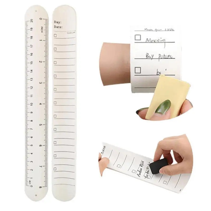 Wiederverwendbares Silikon-Notizbandarmband – Löschbar & Wasserfest | To-Do-Liste am Handgelenk